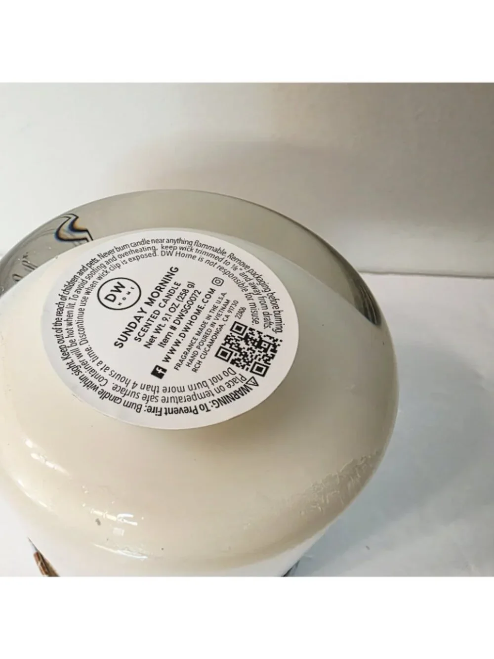 Dw Home Sunday Morning Hand Poured Scented Candle 9.1 oz 1 wick